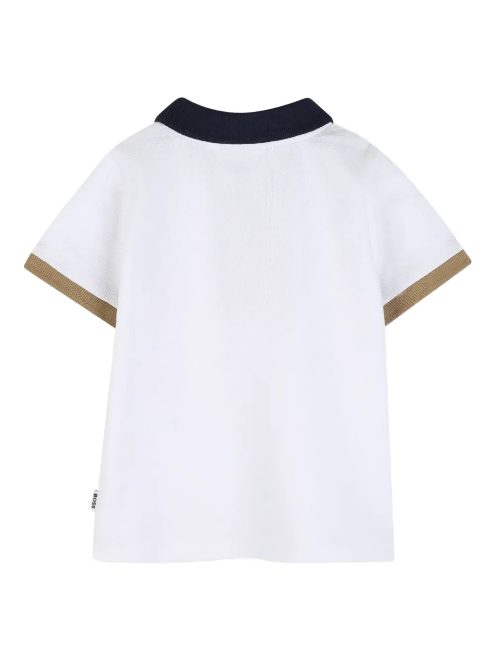 Рубашка поло с короткими рукавами Boss Kidswear, белый — фото 2
