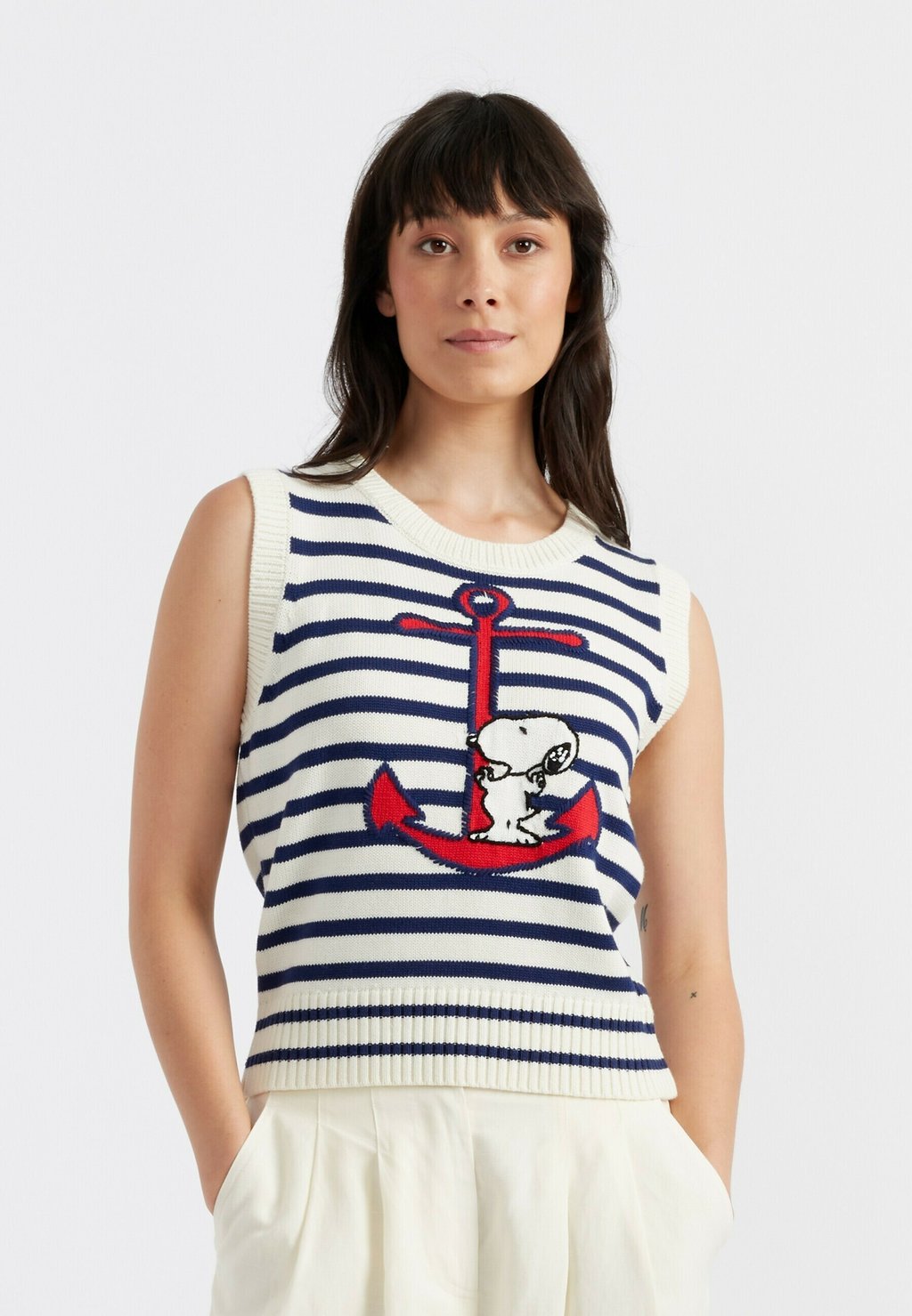 

Топ TANK SNOOPY WOOL CASHMERE CHINTI & PARKER, бежевый
