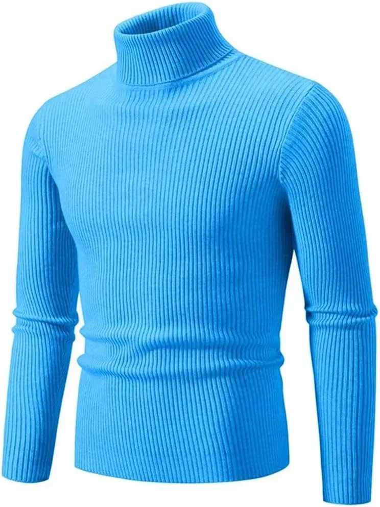 Мужской пуловер с высоким воротником Slim Fit — фото 2