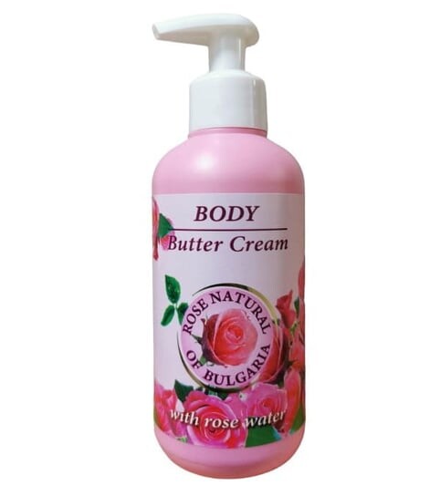 

Натуральное крем-масло для тела с натуральной розовой водой, 300мл Bulfresh, Rose