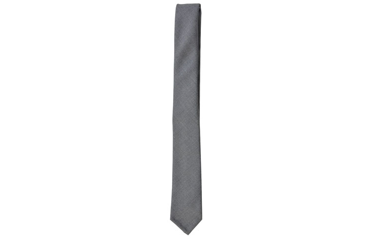 

THOM BROWNE Галстук из супер 120 саржи, Gray