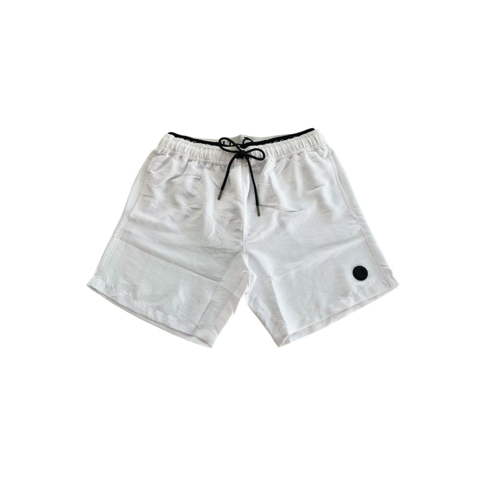 

Мужские шорты для плавания из белого полиэстера Trussardi Beachwear, White