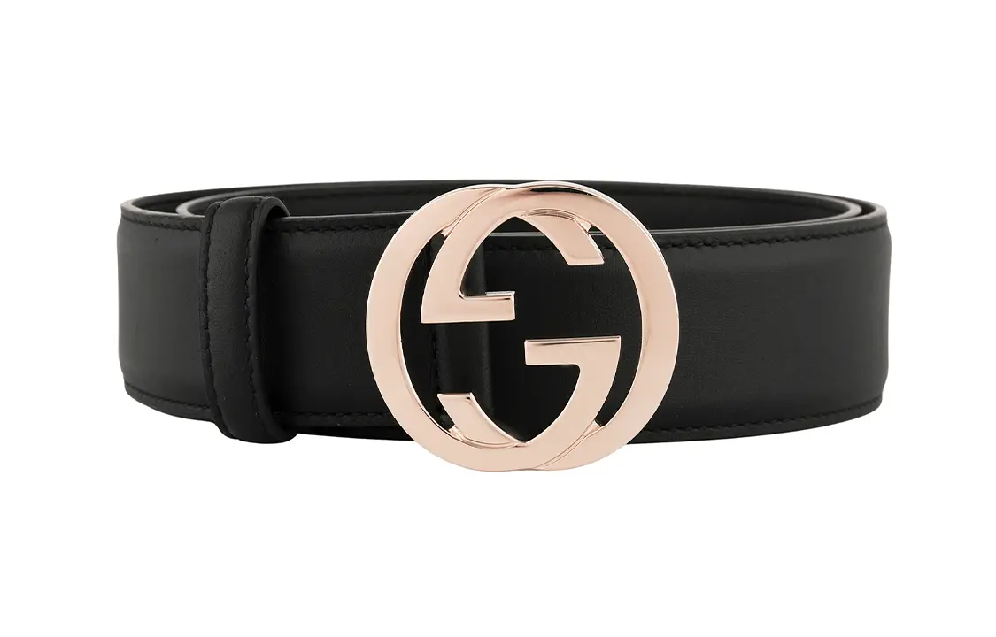 

Ремень Gucci с логотипом, черный