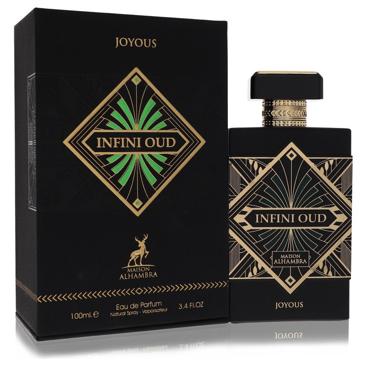 

Maison Alhambra Infini Oud Joyous от Maison Alhambra Eau De Parfum Spray (унисекс) 3,4 унции для мужчин, прозрачный