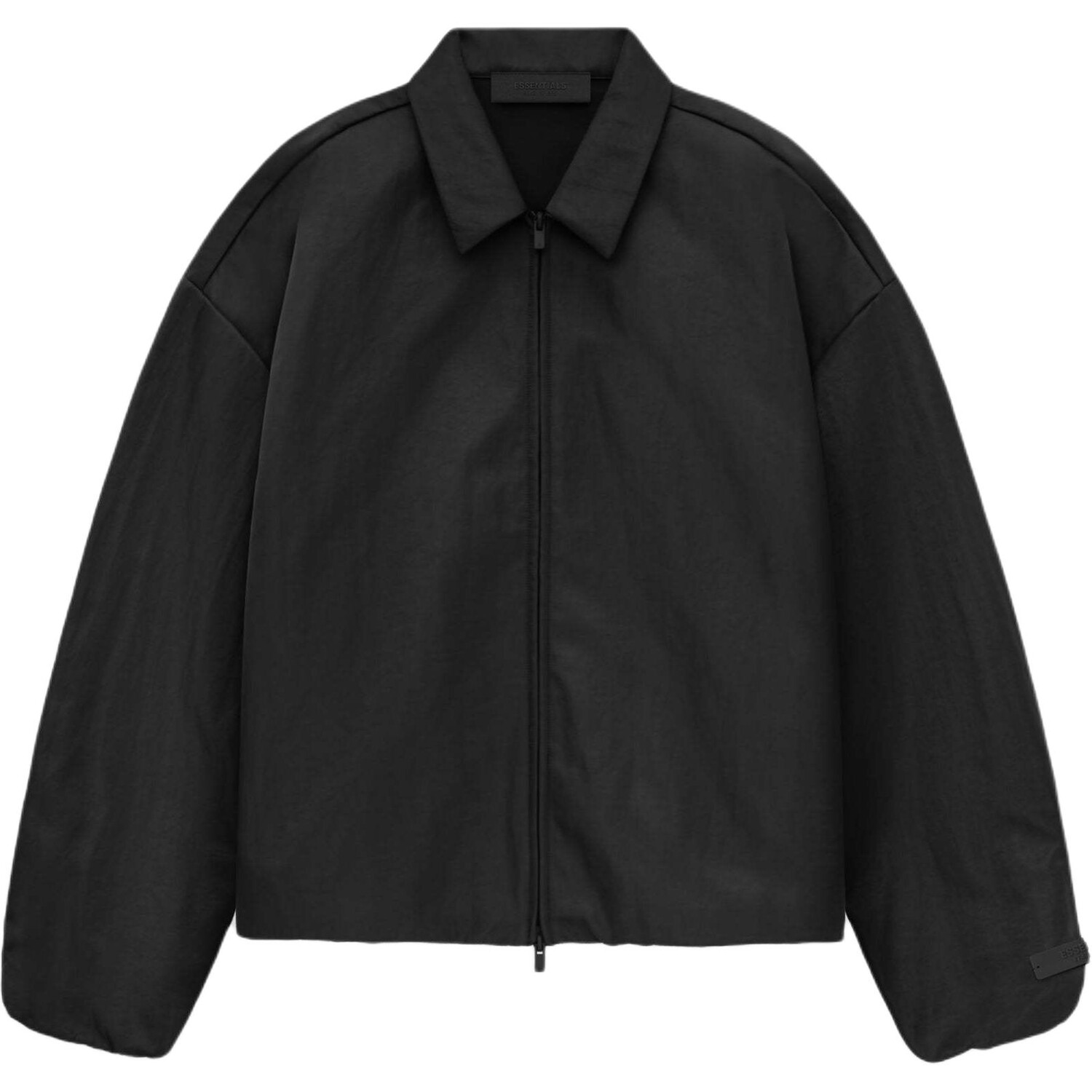 Куртка Trucker из текстурированного нейлона Fear Of God Essentials, цвет Obsidian Black/BLACK — фото 2