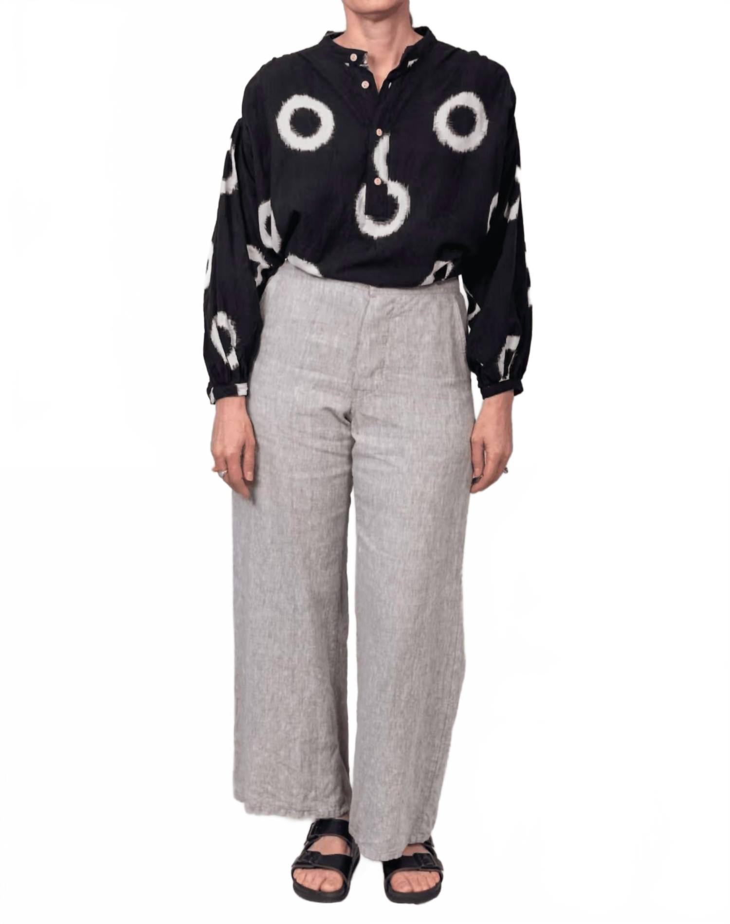 

Ленивые матросские брюки из льна Uqnatu, linen