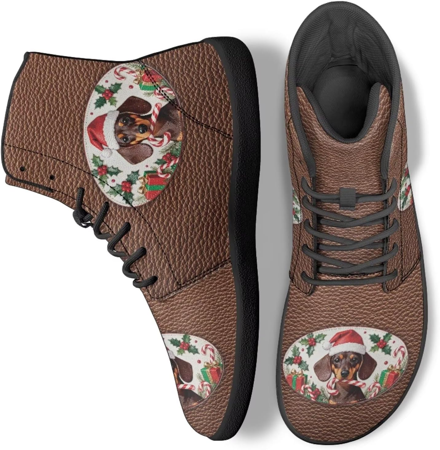 

Кроссовки для ходьбы для женщин и мужчин, противоскользящие, для бега, высокие теннисные спортивные обувь Ecaestolph, коричневый