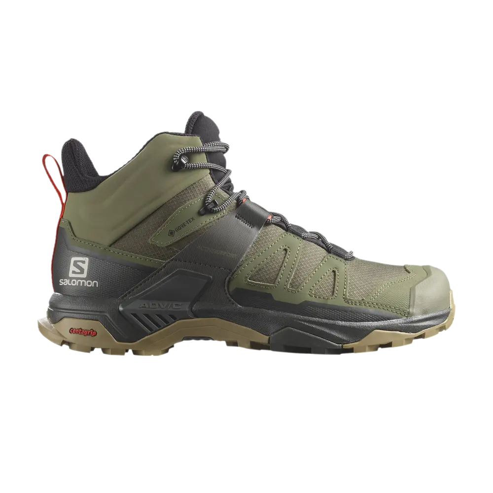 Кроссовки X Ultra 4 Mid GORE-TEX Salomon, зеленый
