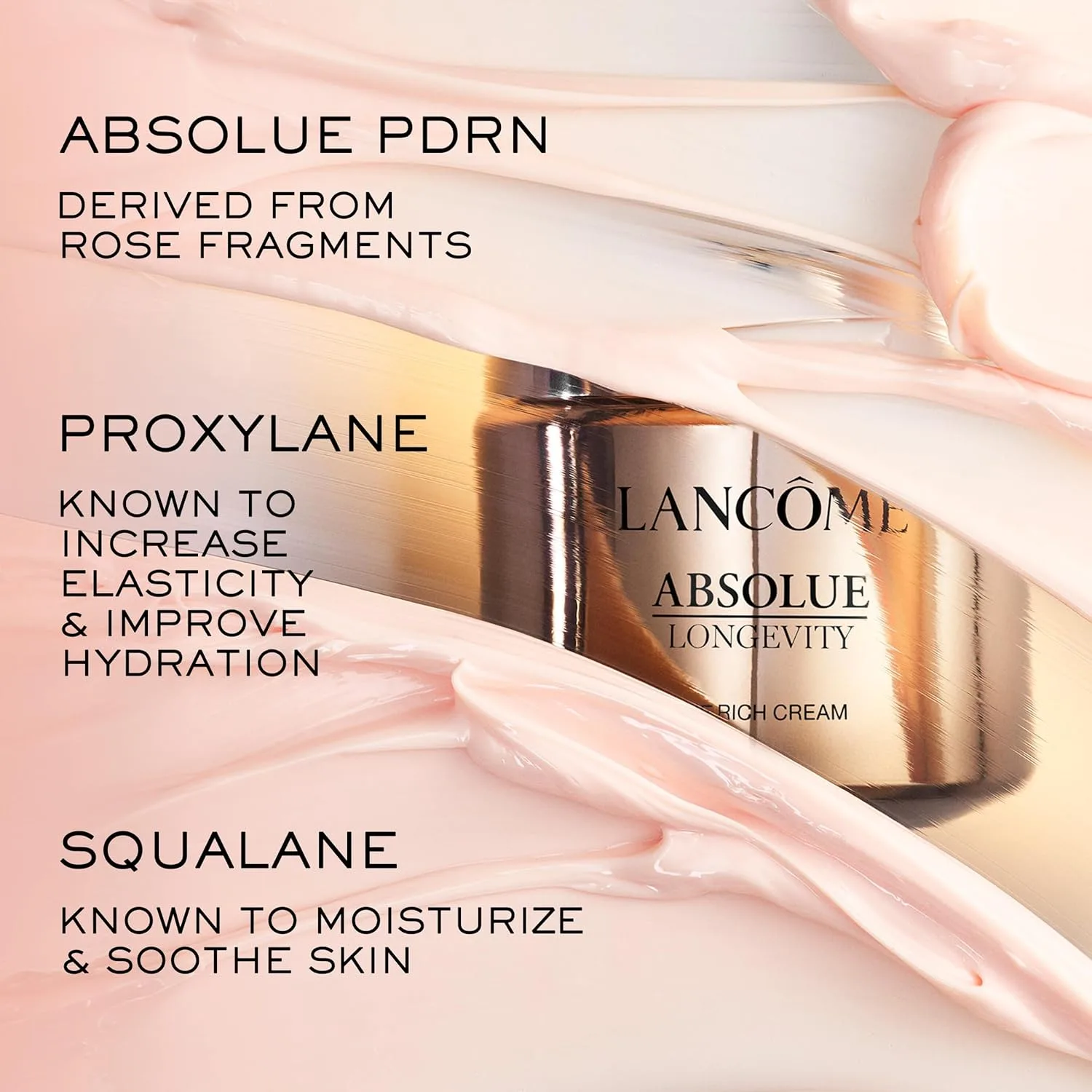 Lancôme Absolue The Rich Cream - антивозрастной увлажняющий крем для упругости, все типы кожи, против тусклости, сухости, неровного тона, сменный блок 60 мл — фото 3