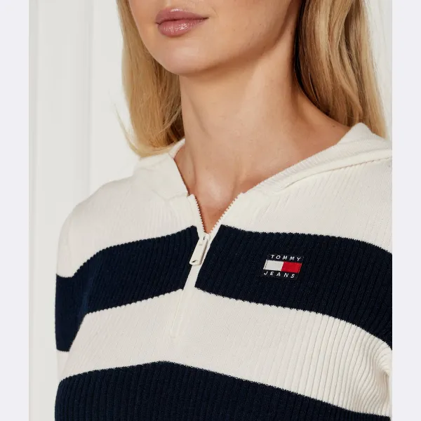 Укороченный свитер Tommy Hilfiger, белый — фото 4
