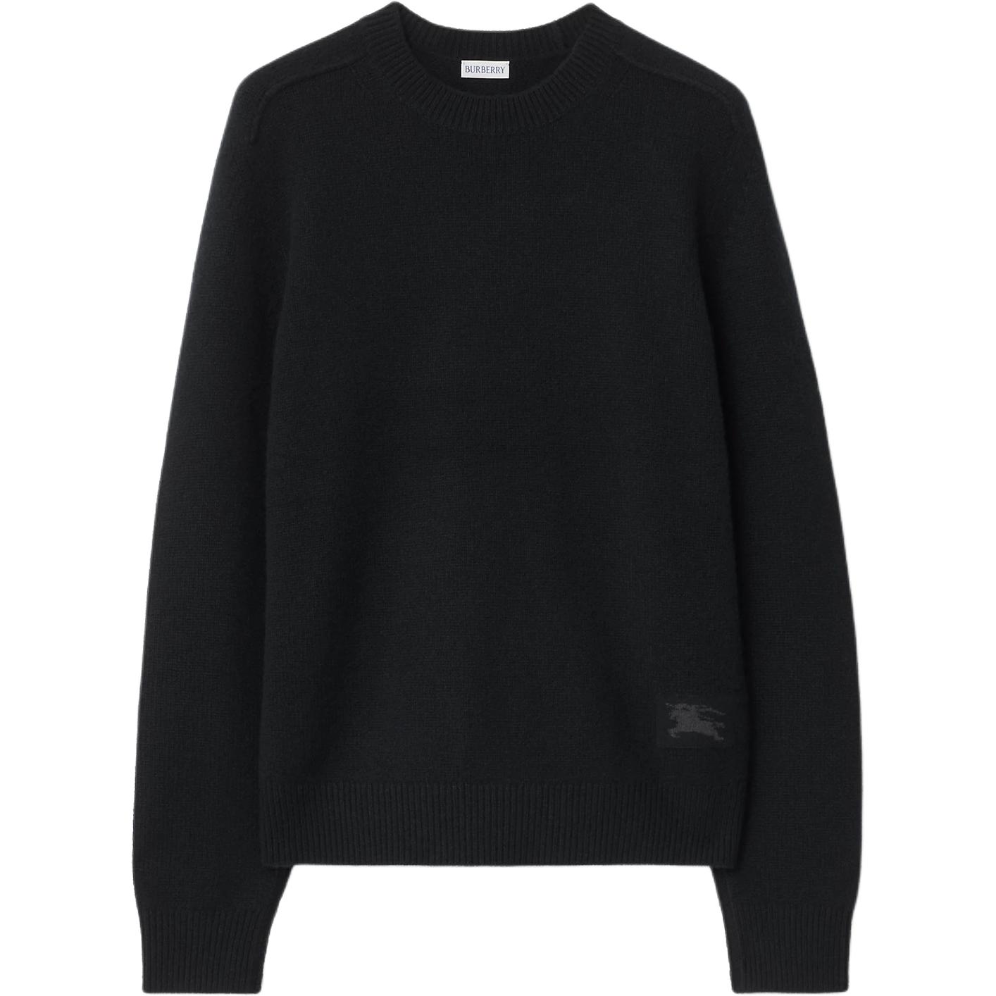 

Кашемировый свитер с налокотниками Burberry, черный