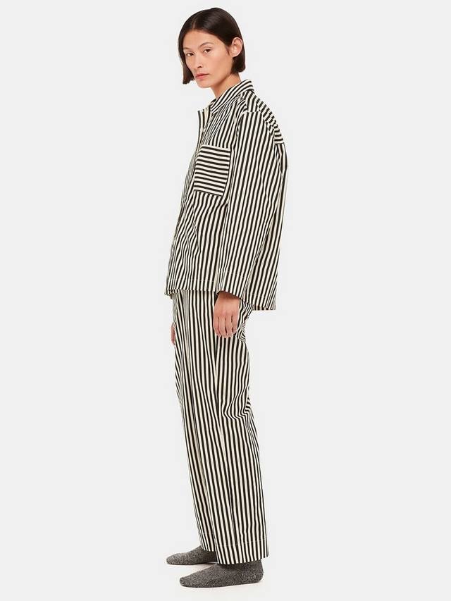 

Хлопковые пижамные брюки в полоску Whistles, Black/Multi