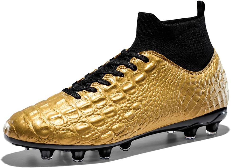 

Высокие спортивные кроссовки VAXAV Unisex с футбольными шипами, футбольные бутсы с длинными шипами, кроссовки для футбола AG, золотой