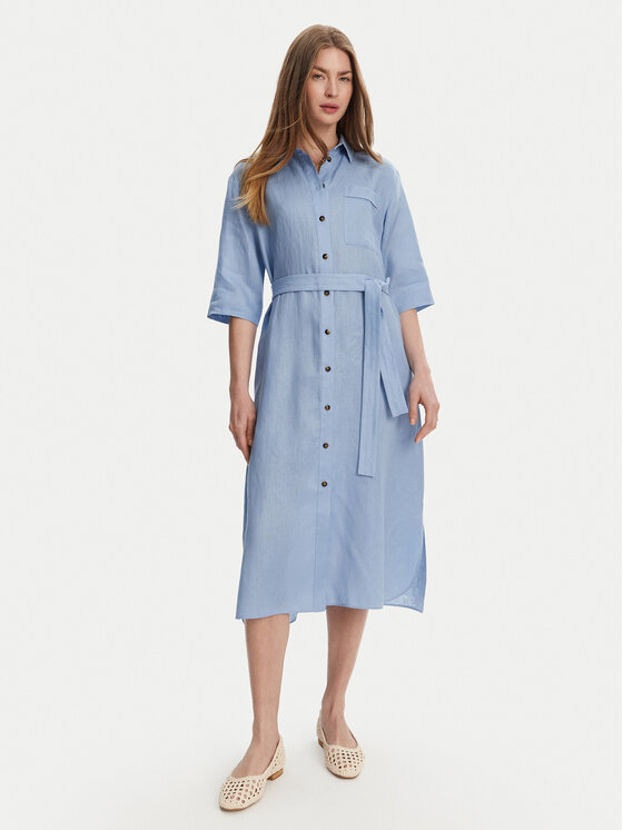 

Платье-Рубашка стандартный крой Salute 2516221028 Max Mara, голубой