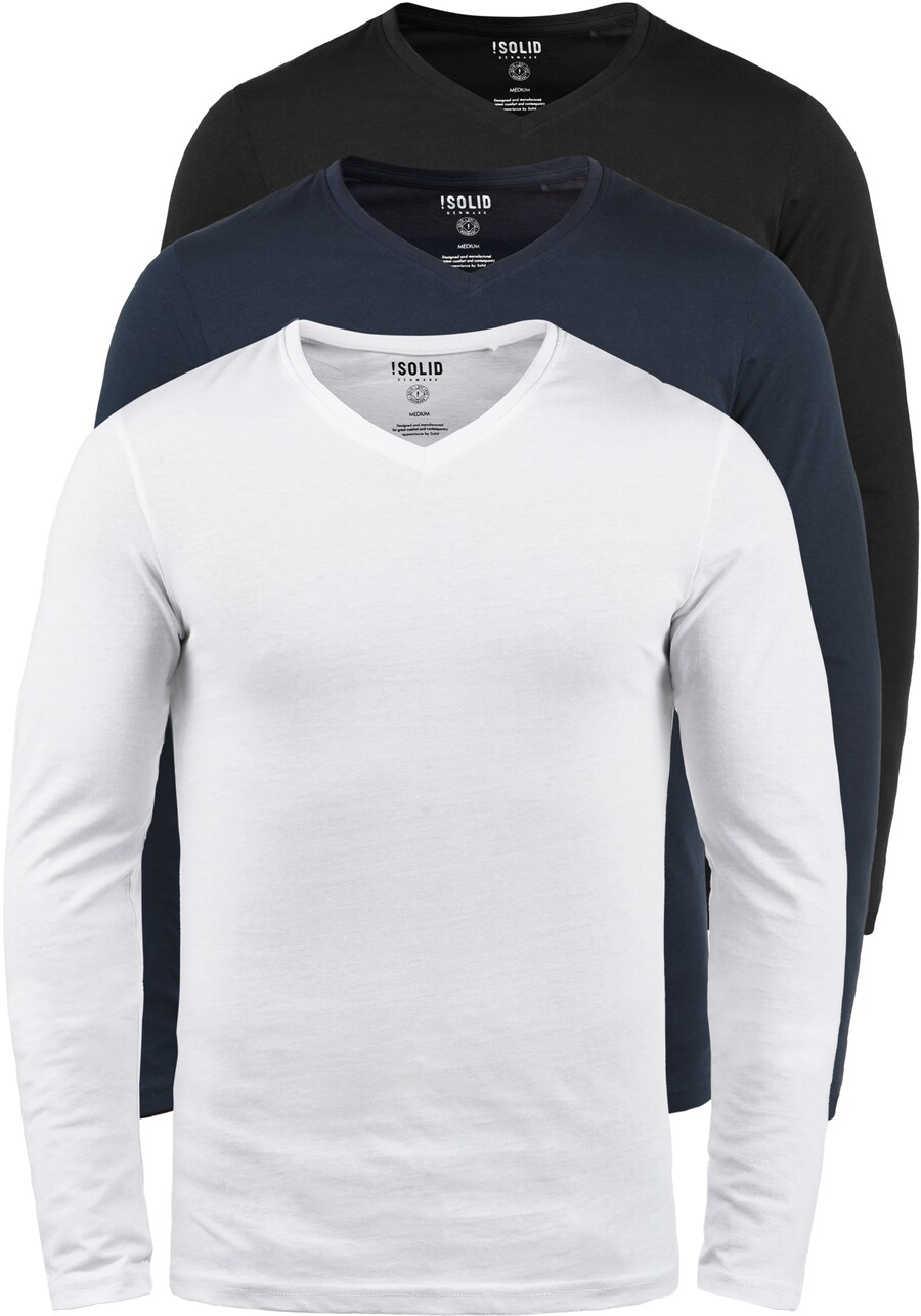 

Лонгслив !Solid Shirt BASIL, цвет grey/black/white