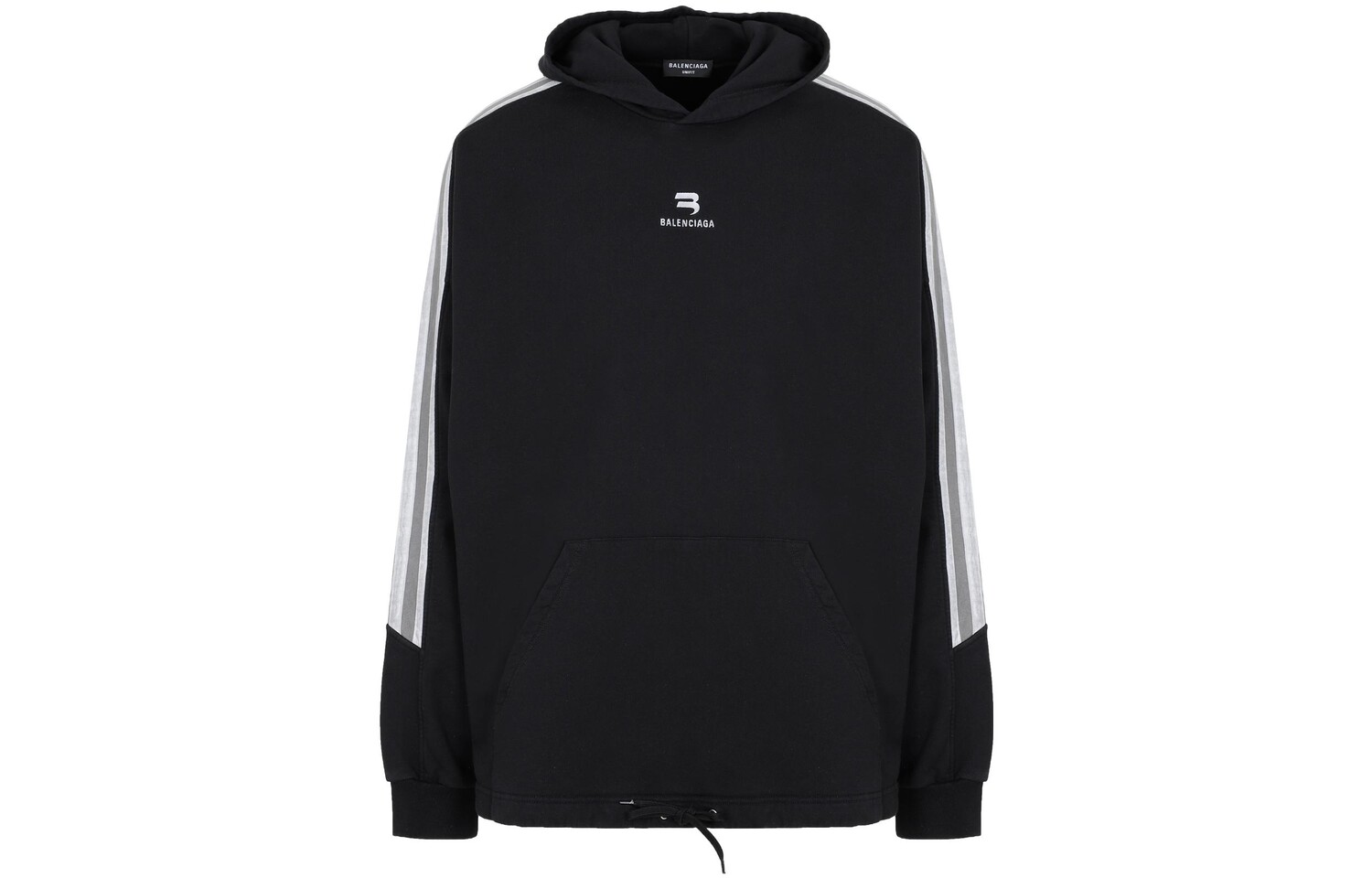 

Толстовка мужская Balenciaga Sporty B Side Stripe, черный / белый