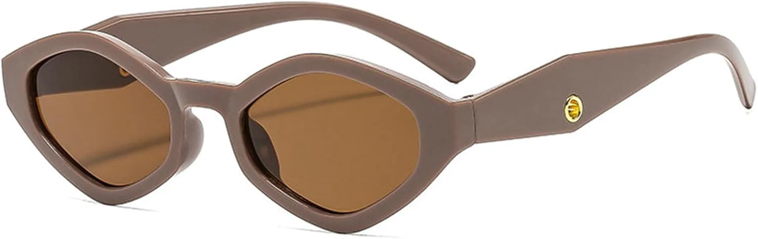 

Женские солнцезащитные очки Helena Trendy Small Polygon, роскошный дизайн, «кошачий глаз», мужские очки для активного отдыха и путешествий, женские очки UV400, C3