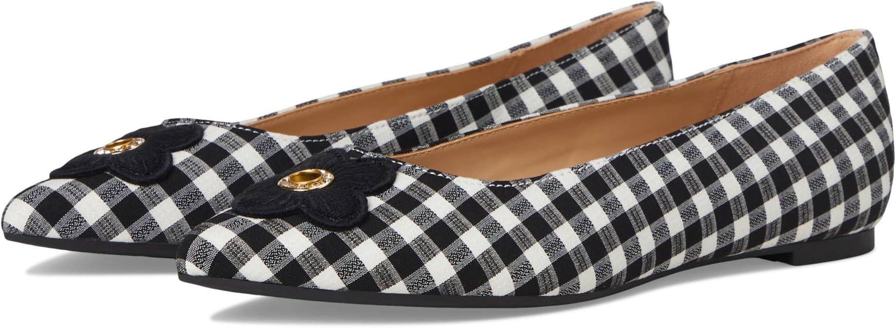 Балетки Bandolino Starry, цвет Black/White Plaid Gingham