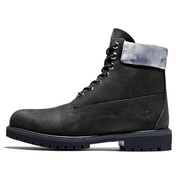 

Кроссовки premium 6 inch waterproof boots 'black nubuck with grey camo collar' Timberland, черный