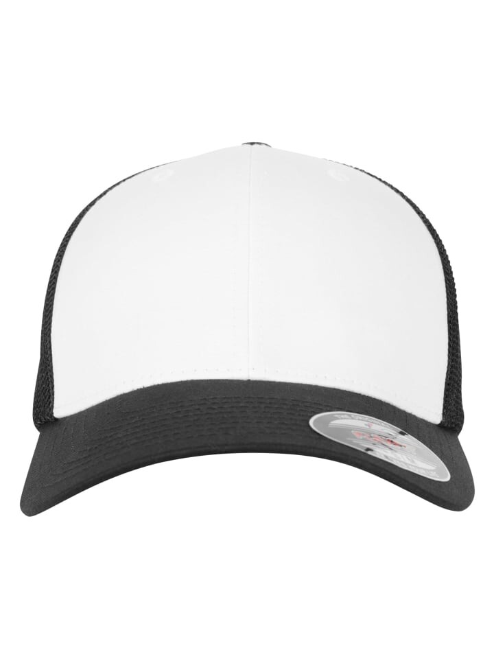 

Бейсболка Flexfit Trucker, цвет blk/wht/blk