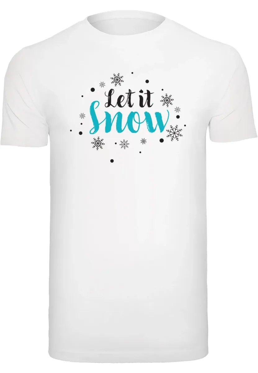 

Футболка Merchcode " Merchcode Мужская футболка Let it Snow с круглым вырезом", белый