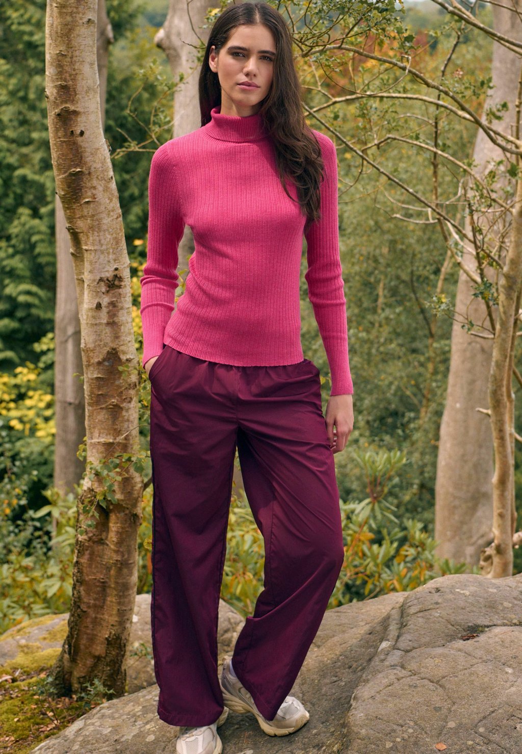 

Джемпер HIGH ROLL NECK TALL Next, розовый