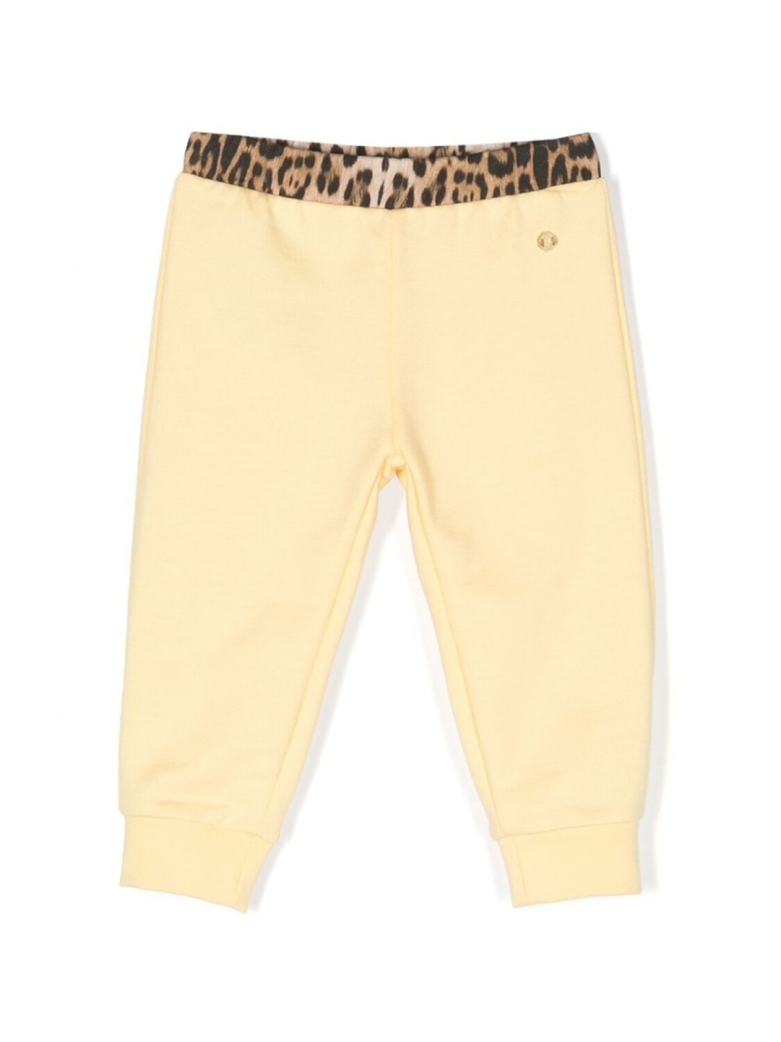 

Спортивные брюки с нашивкой-монограммой Roberto Cavalli Junior, желтый