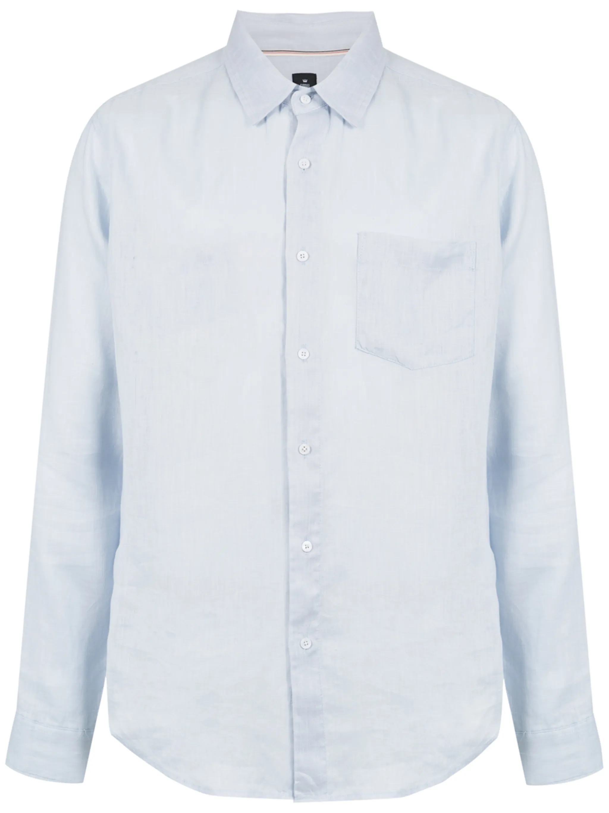 

Льняной топ с длинными рукавами Osklen, синий