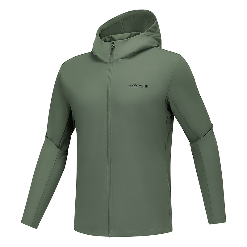 

Skechers Куртка спортивного стиля GODRI мужская зелёная, Thyme Green/031F