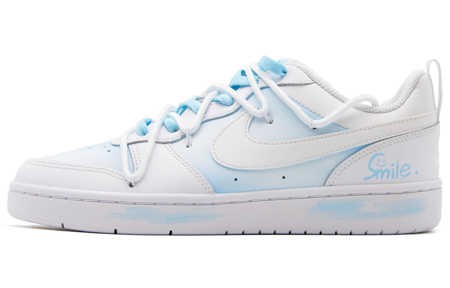

Женские кроссовки для скейтбординга Nike Court Borough, White/Blue