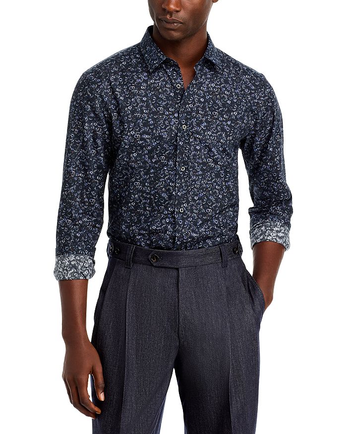 

Рубашка Elisha Extra Slim Fit HUGO, мультиколор