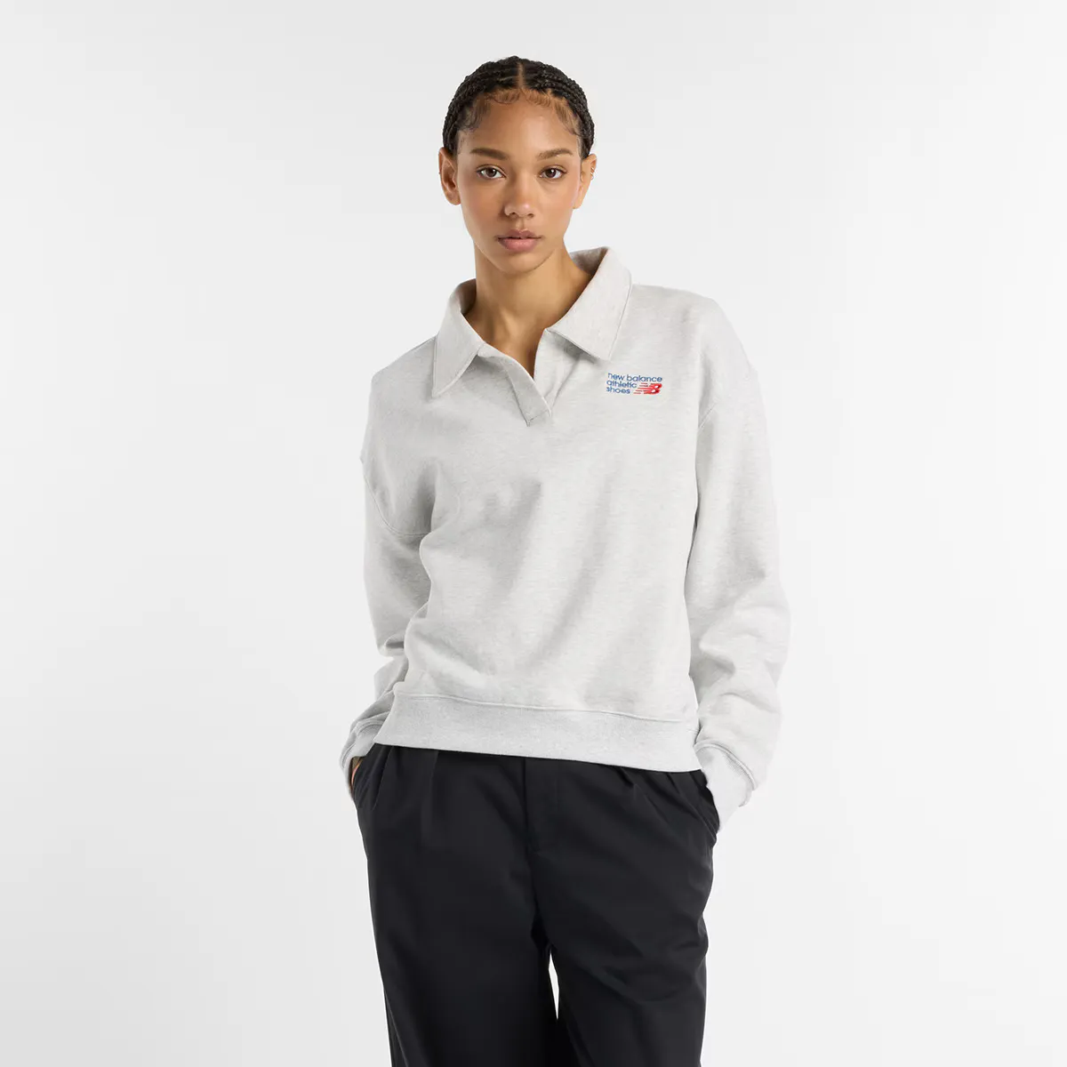 

Женская рубашка поло New Balance WT51513AHH, серый
