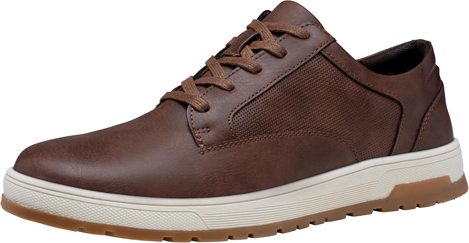 

Мужские модные кроссовки Jousen Классические ретро повседневные туфли для мужчин Дышащие деловые кроссовки, коричневый