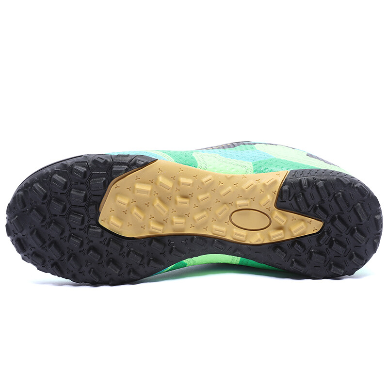 Детские футбольные бутсы Kids Low-top Black/Green Binary, черный/зеленый — фото 3