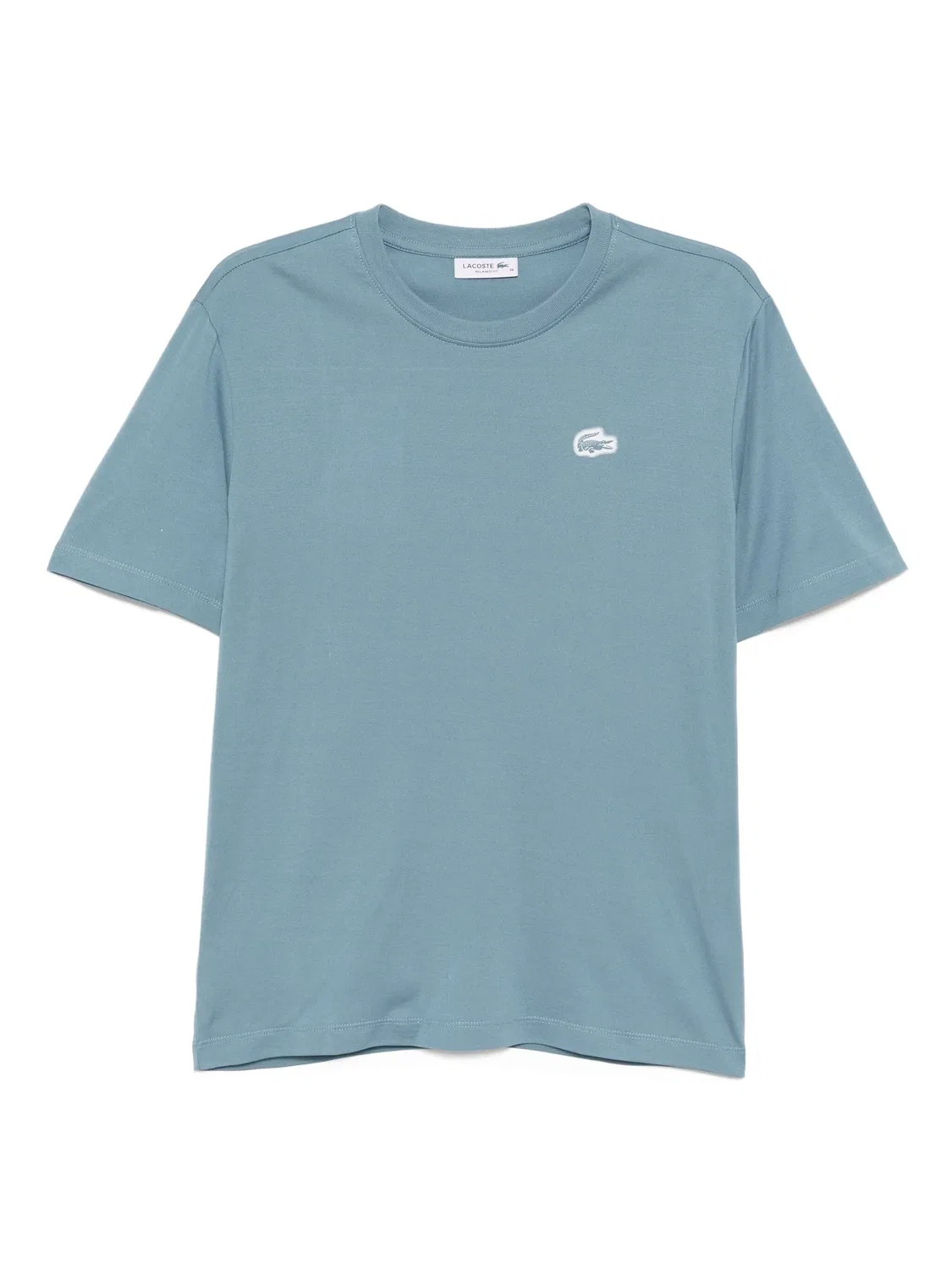 Футболка Lacoste из джерси с принтом, сине-зеленая