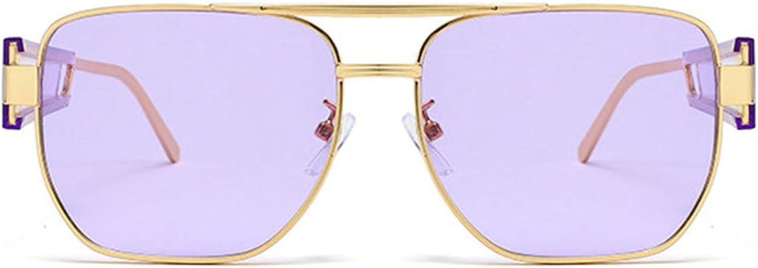 

Солнцезащитные очки Willochra в маленькой овальной металлической оправе в стиле панк для женщин, модель 2025, роскошные винтажные очки с двойным дужком, классические квадратные очки, C7