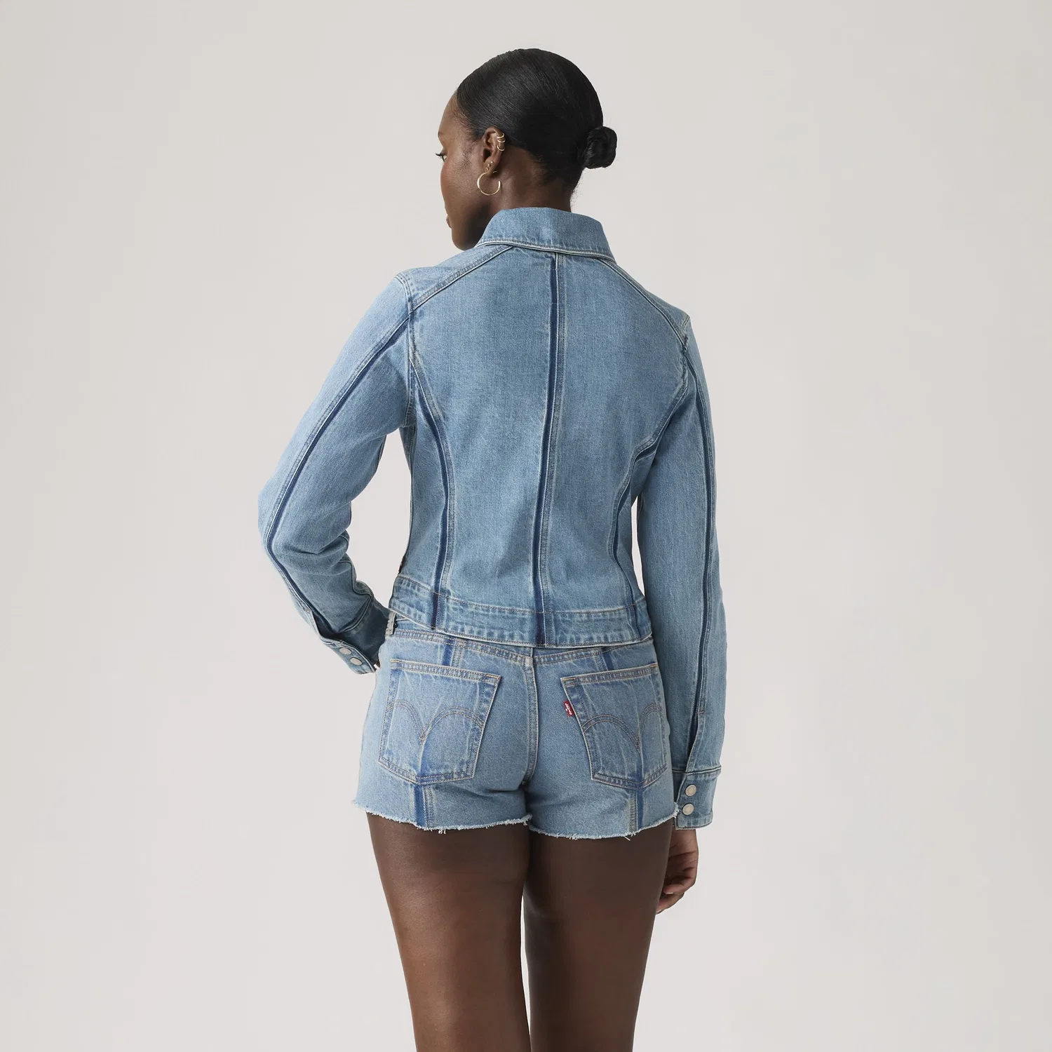 Куртка-тракер Shadow Seamed Levi's, Medium Wash — фото 4