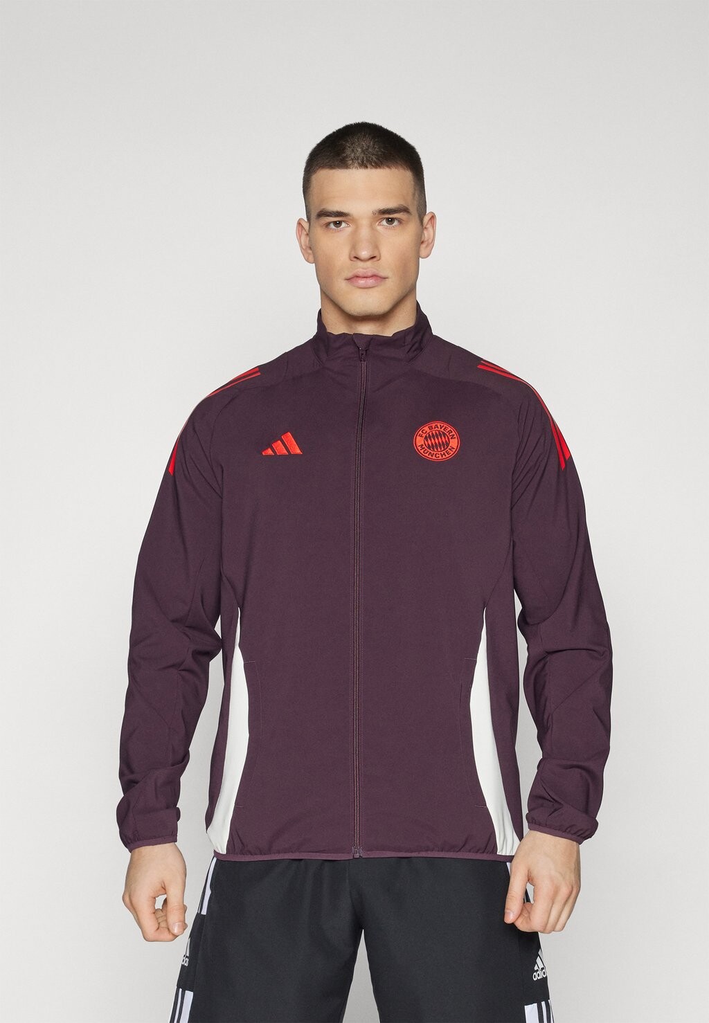 

Спортивная куртка Fc Bayern München Jacket adidas Performance, темно-бордовый/красный