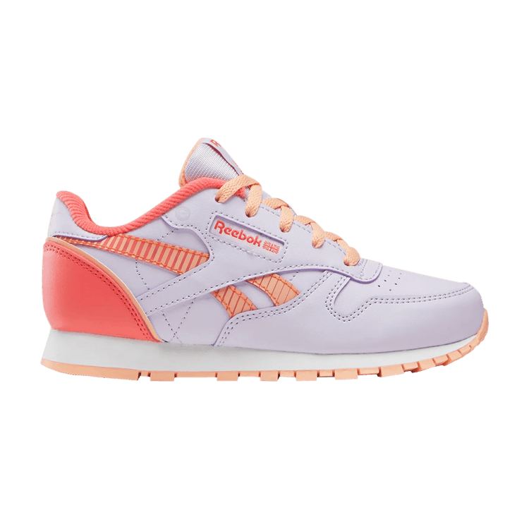 

Кроссовки Classic Leather Step 'n' Flash 2.0 Little Kid 'Digital Gleam Sunset Coral', фиолетовый