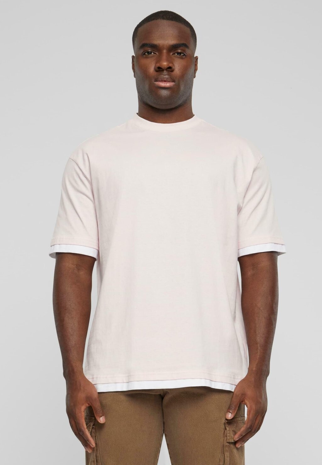 

Футболка базовая VISIBLE LAYER DEF, цвет pink white
