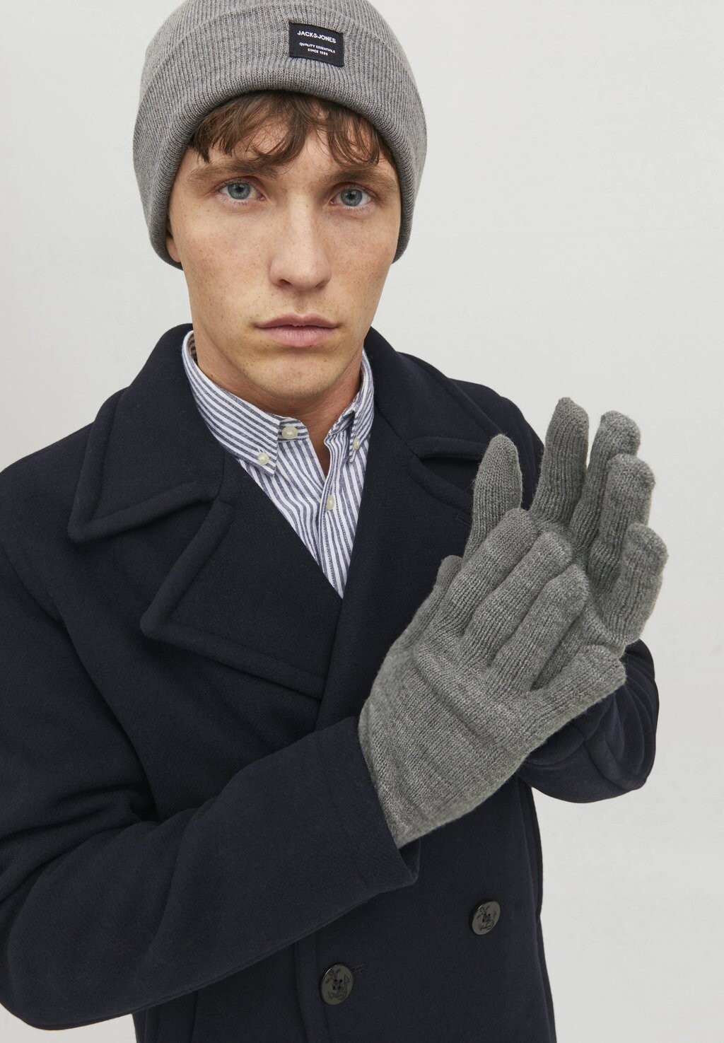 

Перчатки JACBARRY GLOVES Jack & Jones, цвет grey melange