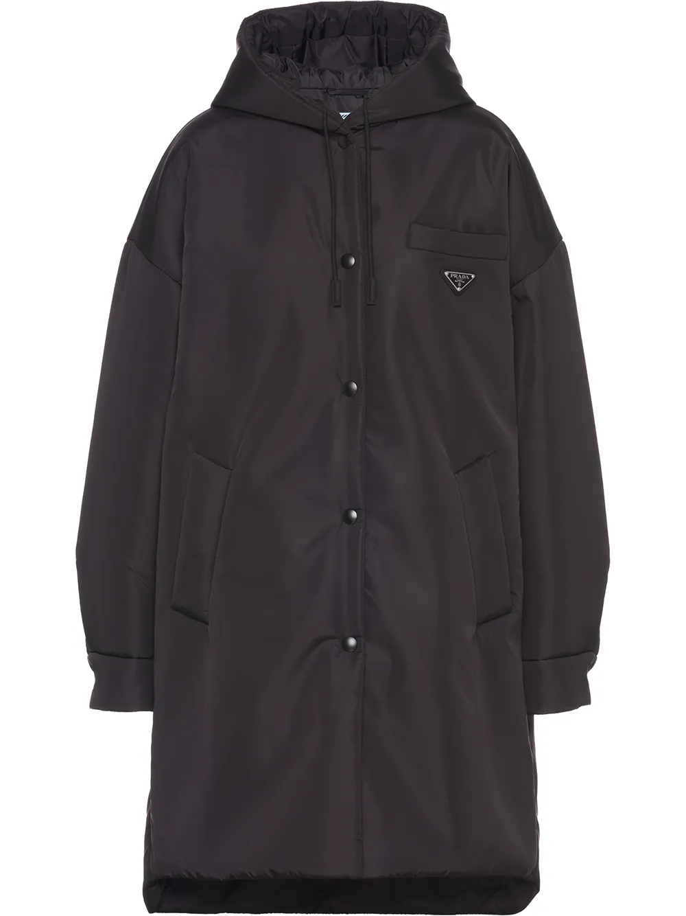 

Плащ Light Re-Nylon с логотипом Prada, черный