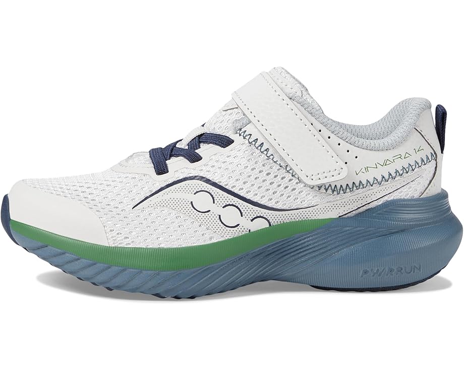 Кроссовки Saucony Kids Kinvara 14 A/C Sneakers, цвет Grey/Blue/Green — фото 4