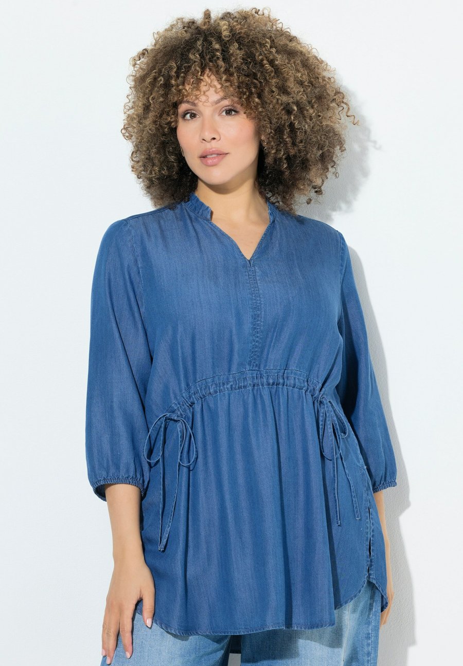 

Блуза Ulla Popken Blouse, Blue Denim