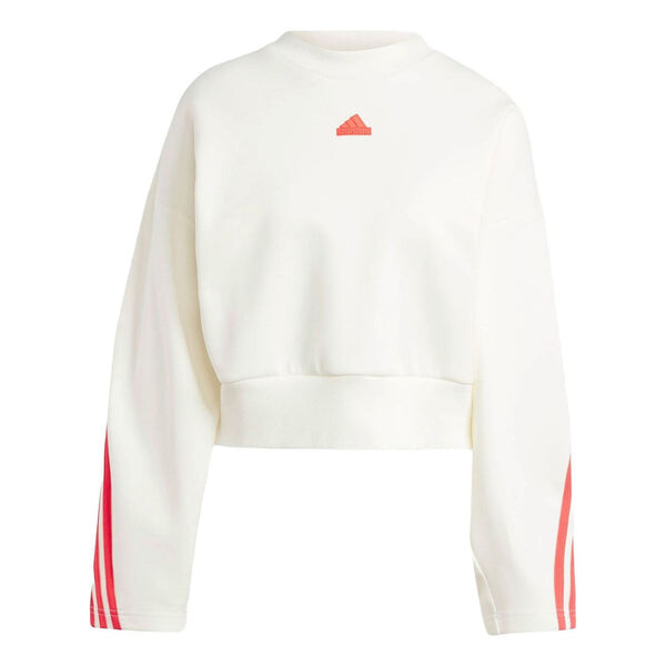 

Топ future icons 3 полоски толстовка азиатские размеры Adidas, белый