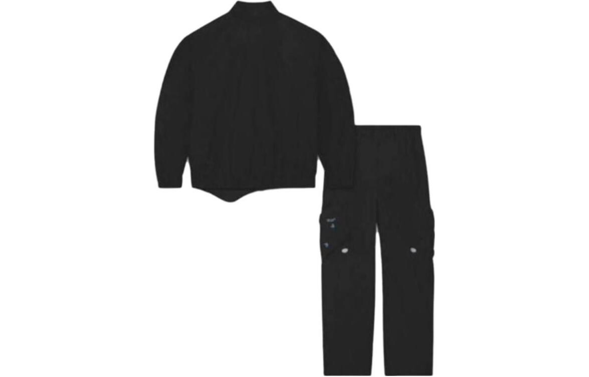 Off-white X Off-White Повседневный спортивный мужской комплект черного и черного цветов Nike, черный — фото 2