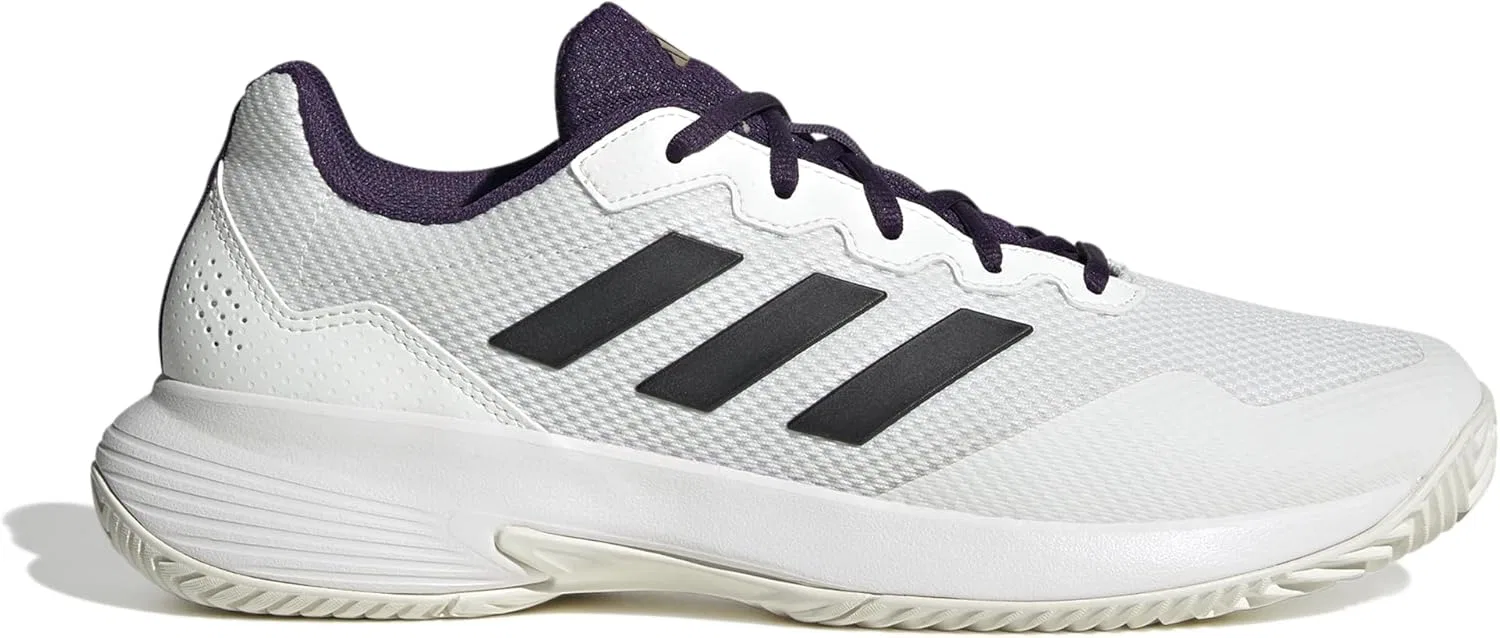Кроссовки для тенниса adidas White/Black/Aurora Plum — фото 2