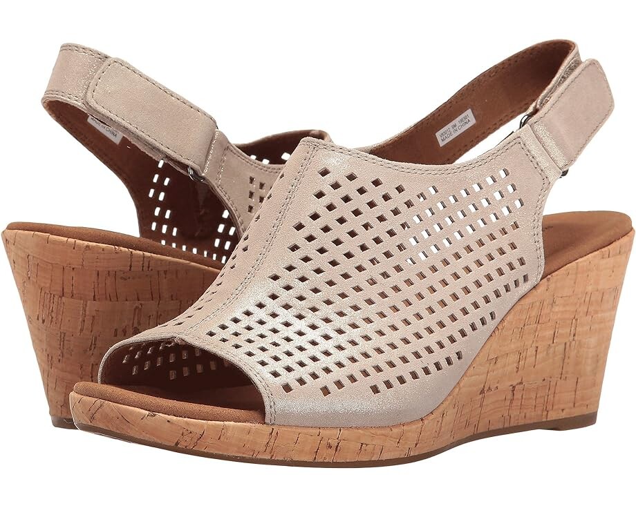 Туфли Rockport Briah Perf Sling, цвет Metallic Khaki