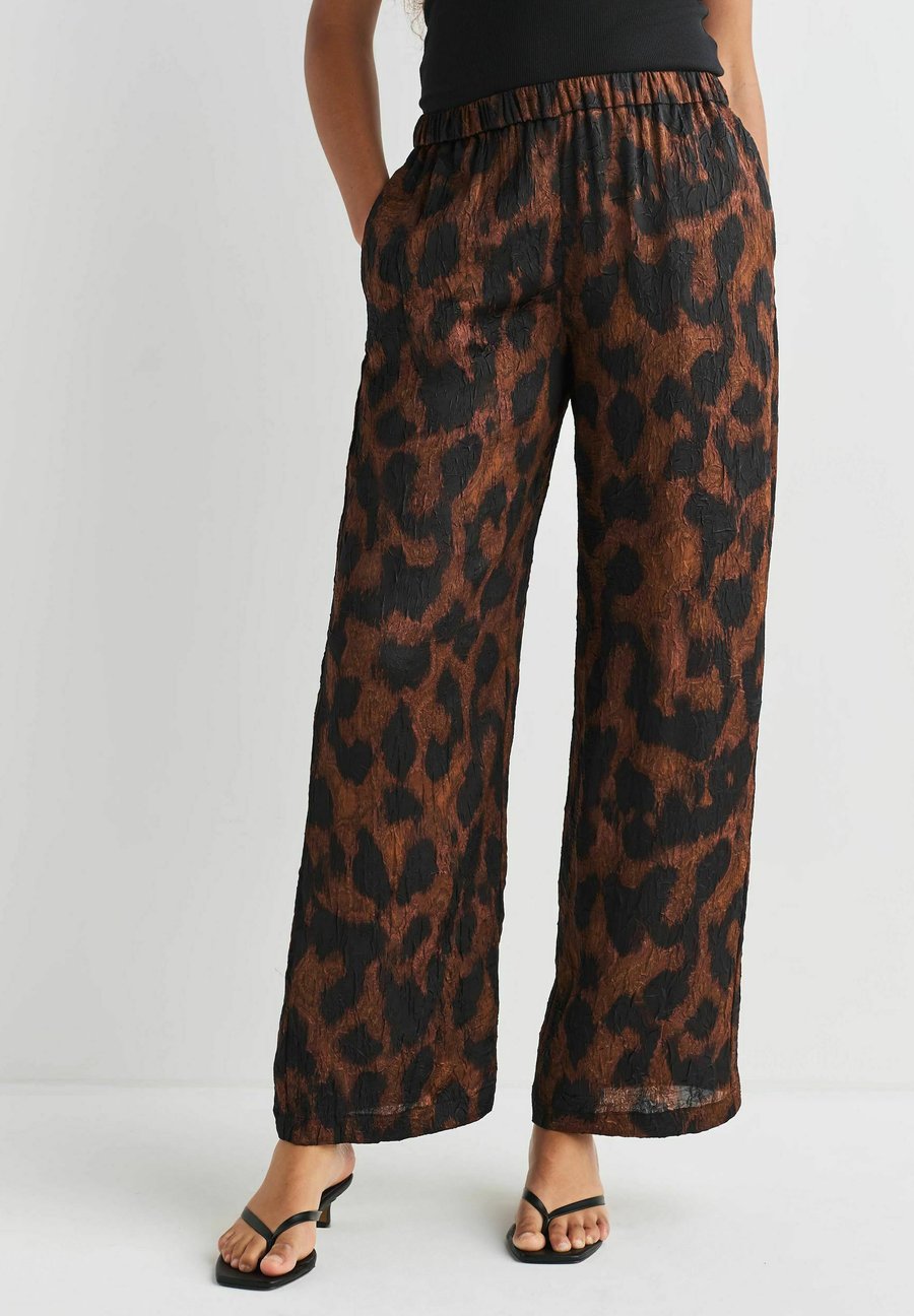 

Брюки Next CRINKLE WIDE LEG, Brown Animal Print/Brown