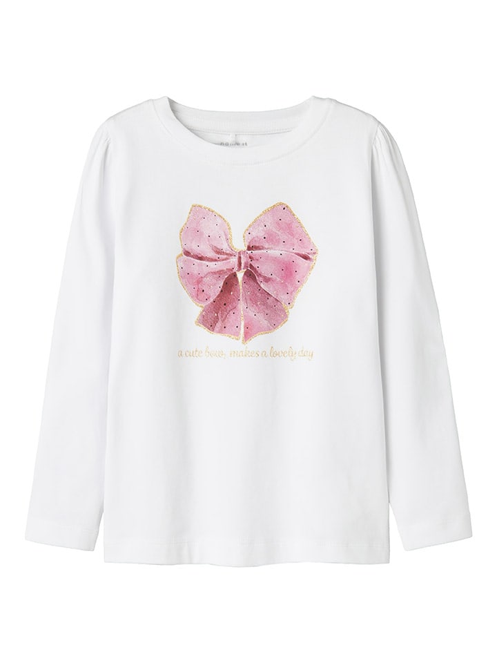 

Лонгслив name it Longsleeve Rosalind, белый